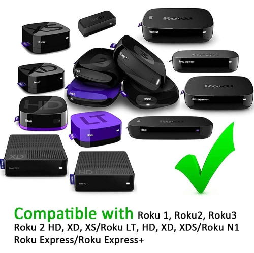 Replacement Remote Control for Roku Box Model: Roku 1, Roku 2(HD, XD, XS), Roku 3, Roku LT, HD, XD, XDS, Roku