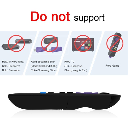 Replacement Remote Control for Roku Box Model: Roku 1, Roku 2(HD, XD, XS), Roku 3, Roku LT, HD, XD, XDS, Roku