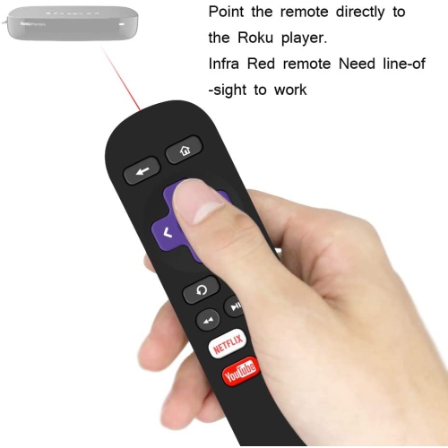 Replacement Remote Control for Roku Box Model: Roku 1, Roku 2(HD, XD, XS), Roku 3, Roku LT, HD, XD, XDS, Roku