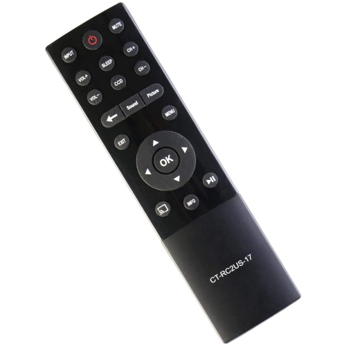 CT-RC2US-17 CTRC2US17 Replacement Remote Control Applicable for Toshiba LED TV 55L621U 49L621U 43L621U 65L621U 55L421U