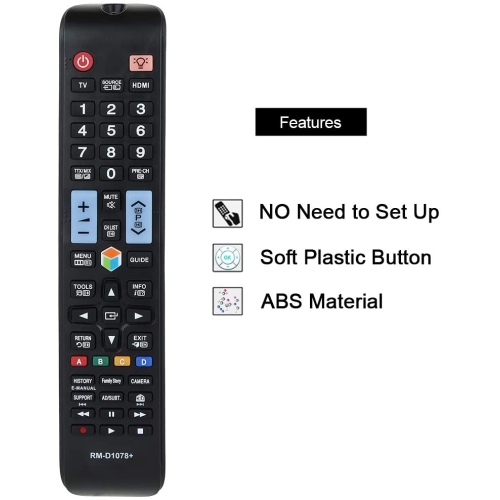 Universal Remote Control RM-D1078+ Compatible Replacement for Samsung TV/LCD/LED/HDTV/Smart TV