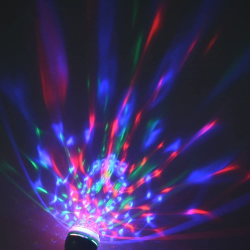 E26 Disco Light Bulb Rotating Party Light Lamp LED Strobe Bulb Strobe Light Multi Crystal Disco Bulb for Disco