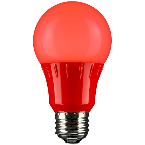 ALBERTATECH  80148 Led A19 3 Watt Medium Base 120 Volt Ul Listed Led Light Bulb, Last 25, 000 Hours In Red