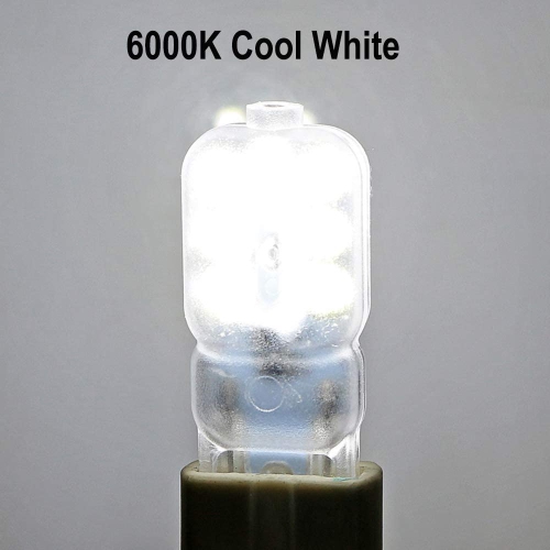 G9 LED Bulbs 3W Energy Saving Lamps with Transparent Lens, Replace 30W Halogen Bulb, G9 Bi-pin Base, 300Lumens