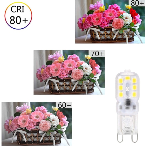 G9 LED Bulbs 3W Energy Saving Lamps with Transparent Lens, Replace 30W Halogen Bulb, G9 Bi-pin Base, 300Lumens