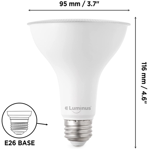 Flood-11W 850 Lumens 3000K Dimmable Led Light Bulb, Par30, Bright White (Pack of 6)