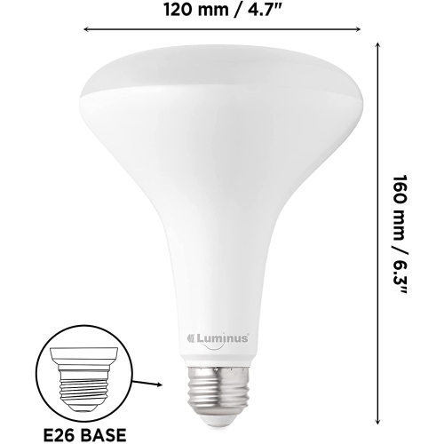 17W 1450 Lumens 2700K Dimmable Led Light Bulb-6 Pack, Br40, Warm White