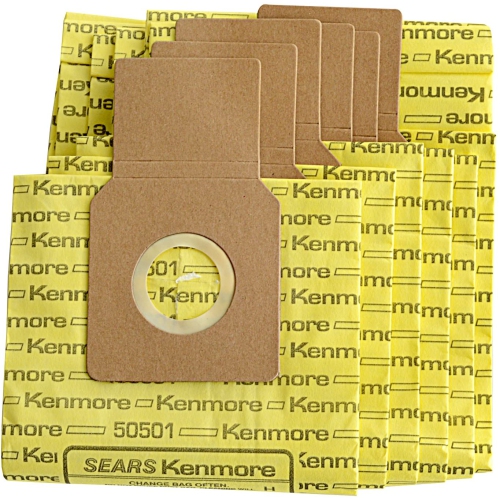 Micro-Lined Vacuum Bags. Genuine Upright Vacuum Cleaners. Package of 6 Bags