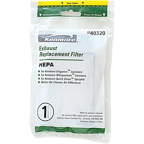 ALBERTATECH  40320 Hepa Exhaust Vacuum Filter. Genuine Hepa Filter for Canister And Upright Vacuum Cleaners. Package
