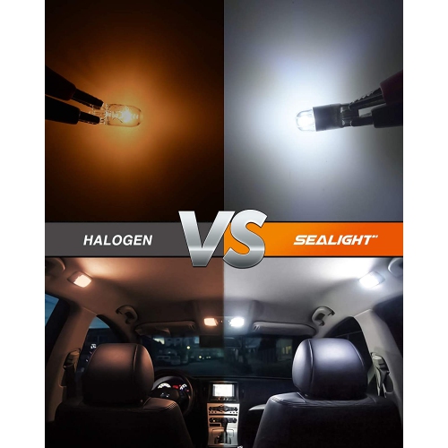 168 194 T10 LED Light Bulb, 2825 W5W 6000K White Replacement Bulbs Error Free for Car Dome Map Door Courtesy