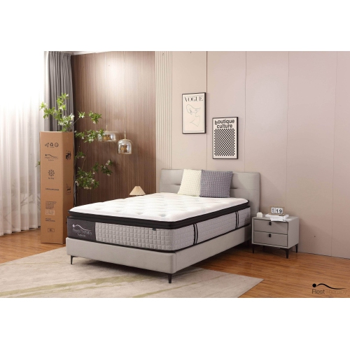 Matelas hybride moelleux 14&nbsp;po à plateau-coussin Euphoria avec mousse à mémoire gel frais de Rerest Therapy