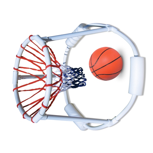 24" Red, White and Blue Water Sports Swimming Pool Floating Basketball Game