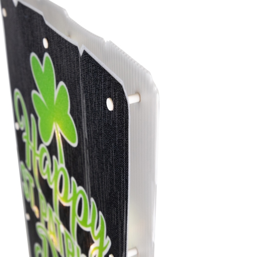 17" Lighted Happy St.Patrick's Day Window Silhouette Decoration