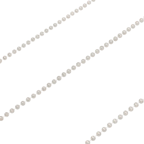 15' Shiny Clear Iridescent Beaded Christmas Garland