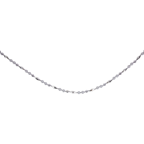 9' x 0.5" Silver Shiny and Matte Shatterproof Beaded Artificial Christmas Garland - Unlit