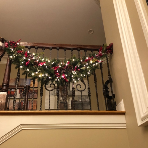 60" Pre-Lit Eastern Pine Artificial Christmas Swag - Clear Lights