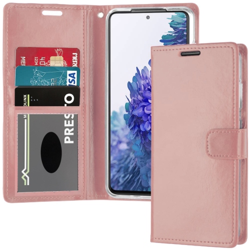 XCRS Leather Folio Premium Wallet for Samsung Galaxy A53 5G, PU Leather Pouch with Card Slot and Wristband Lanyard with 360° Protection Mobile Case &