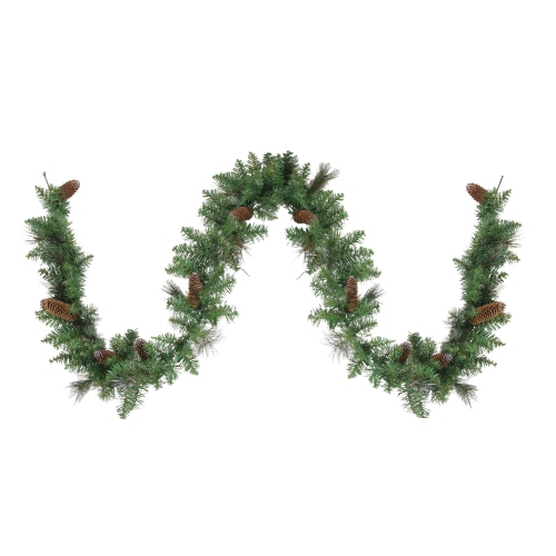 NORTHLIGHT  9' X 10" Yorkville Pine Artificial Christmas Garland - Unlit