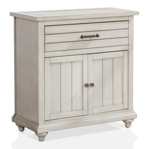 FURNITURE OF AMERICA  Bombas Wood 1-Drawer Hallway Cabinet In Antique White