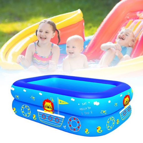 Inflatable Swimming Pool Inflatable Paddling Pools for Kids, Rectangular Bath Tub Pool for Outdoor, Garden Backyard,Summer Water Party
