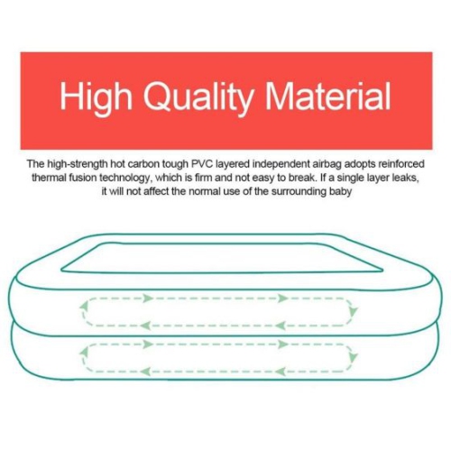 Inflatable Swimming Pool Inflatable Paddling Pools for Kids, Rectangular Bath Tub Pool for Outdoor, Garden Backyard,Summer Water Party