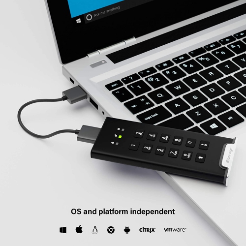iStorage diskAshur M2 – PIN authenticated, Hardware encrypted USB 3.2 Portable SSD. Ultra-Fast, FIPS Compliant, Rugged & Portable.,