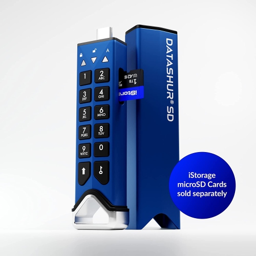 iStorage datAshur SD | Encrypted USB flash drive with removable iStorage microSD Cards | password protected | secure collaboration | FIPS compliant