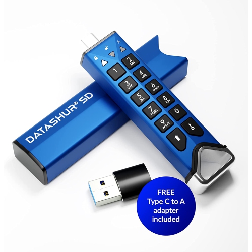 iStorage datAshur SD | Encrypted USB flash drive with removable iStorage microSD Cards | password protected | secure collaboration | FIPS compliant