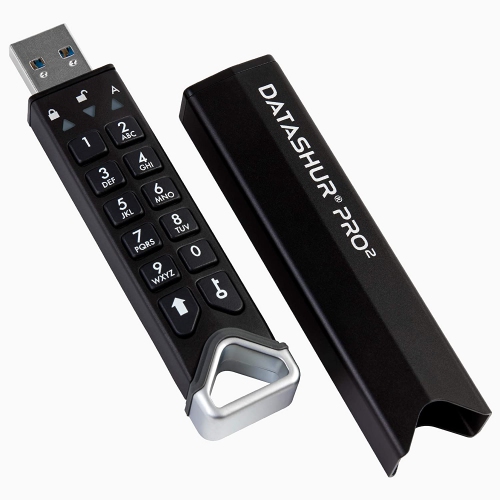 iStorage datAshur PRO2 256GB secure encrypted flash drive - IS-FL-DP2-256-256