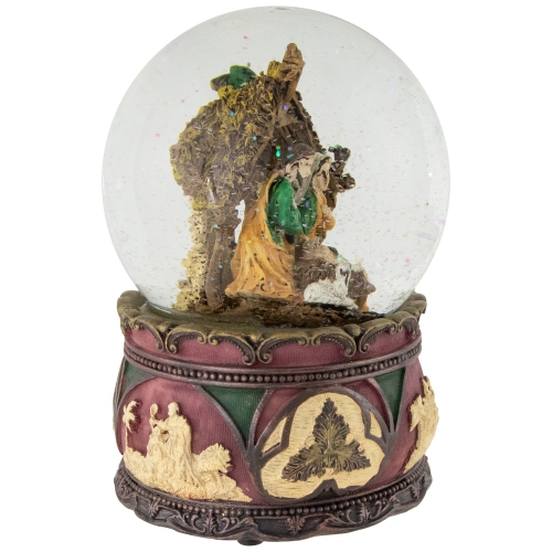 5.75" Holy Family Nativity Scene Christmas Snow Globe