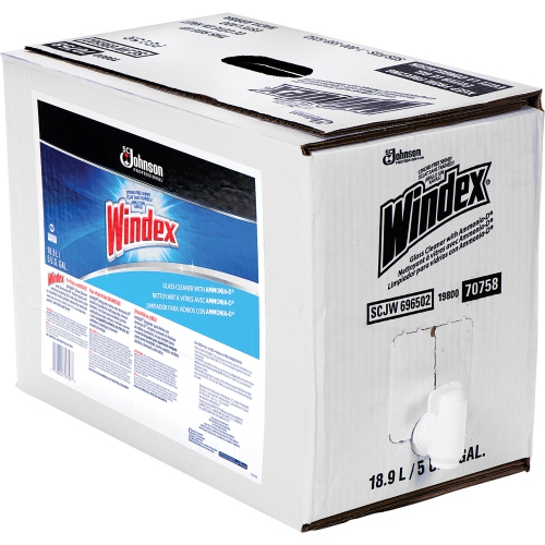 Windex Cleaner Bag-In-A-Box - Ready-To-Use Liquid - 640 fl oz - 1 Each - Blue