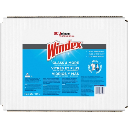 Windex Cleaner Bag-In-A-Box - Ready-To-Use Liquid - 640 fl oz - 1 Each - Blue