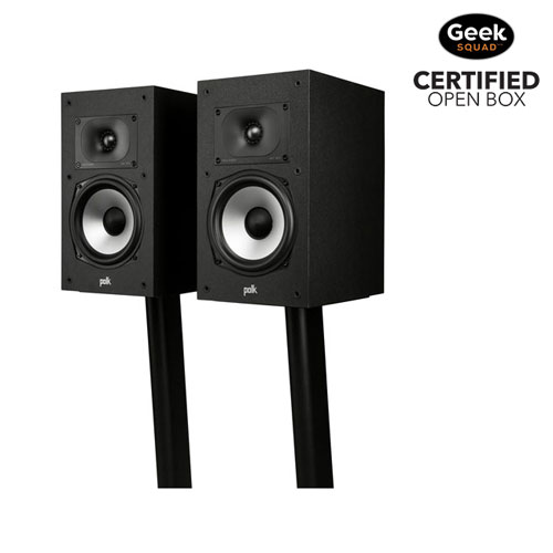 Open Box - Polk Audio Monitor XT20 200-Watt Bookshelf Speaker - Pair - Midnight Black