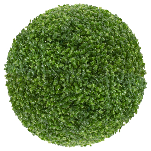19" Green Two Tone Artificial Topiary Boxwood Garden Ball