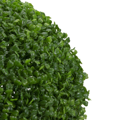 19" Green Two Tone Artificial Topiary Boxwood Garden Ball
