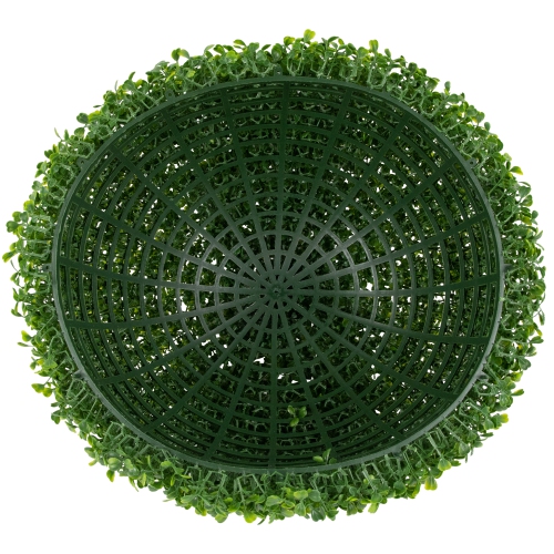 19" Green Two Tone Artificial Topiary Boxwood Garden Ball