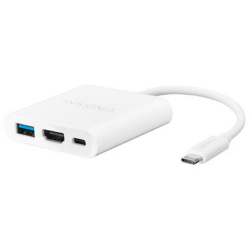 Open Box - Insignia NS-PCACHM USB-C to HDMI Multiport Adapter White