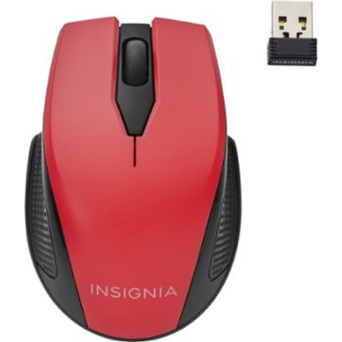 Open Box - Insignia NS-PVM3RC Wireless Optical Mouse Red