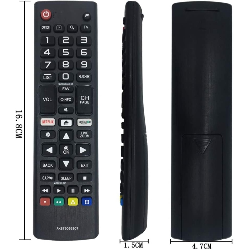 Replacement LG AKB75095307 Remote Control for LG LED LCD 4K UHD Smart TV, No Setup Needed LG TV Remote Fit