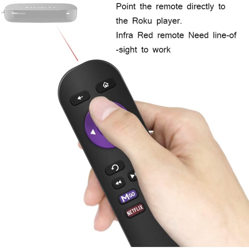 Replacement Remote Control for Roku Models: Roku 1, Roku 2(HD, XD, XS), Roku 3, Roku LT, HD, XD, XDS, Roku N1