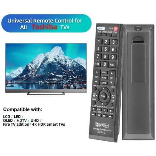Universal Remote Control Compatible Replacement for Toshiba TV/HDTV/LCD/LED, CT-90325 CT-90326 CT-90329 CT-8037