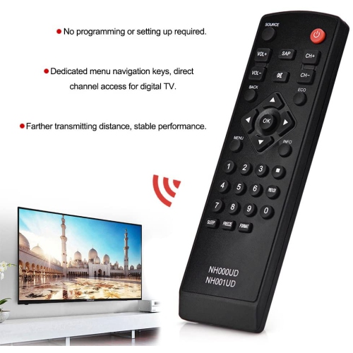 Universal Remote Control NH000UD Replacement for Smart TV, 4K TV Remote Control for Brand LCD Digital