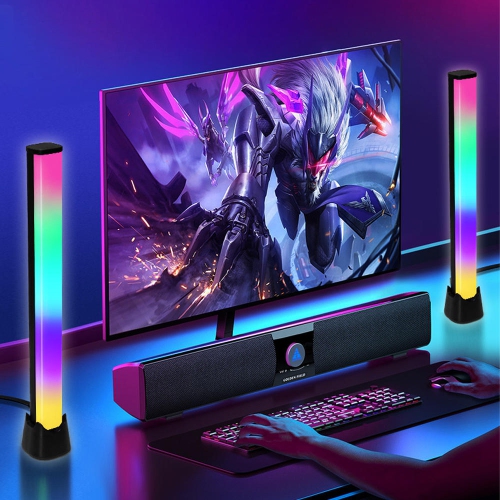 Lumière ambiante créative colorée RVB contrôlée par application pour voiture, décoration de salle de jeu, bureau, studio DJ