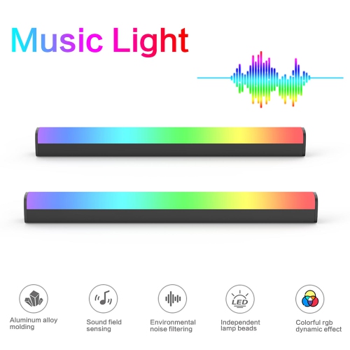 Lumière ambiante créative colorée RVB contrôlée par application pour voiture, décoration de salle de jeu, bureau, studio DJ