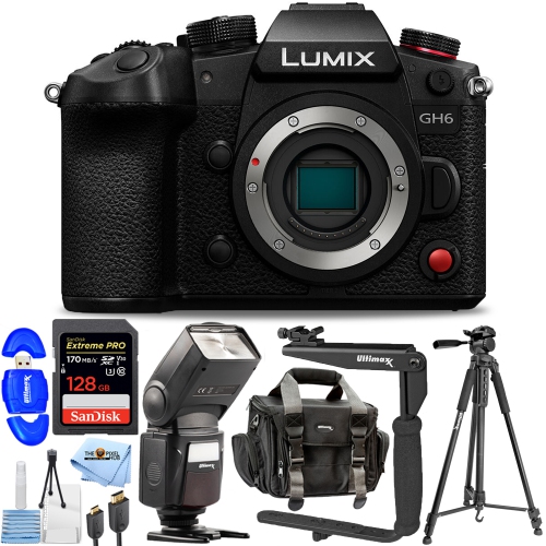 Appareil photo sans miroir Panasonic Lumix GH6 DC-GH6BODY - Ensemble d'accessoires de 10 pièces