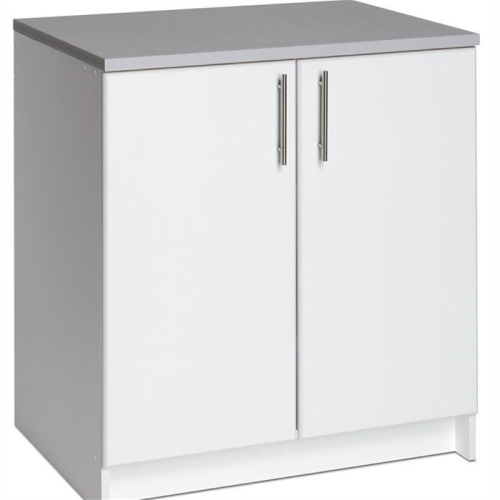WRIGHT HOME  Contemporary Wood Base Storage Cabinet In In White