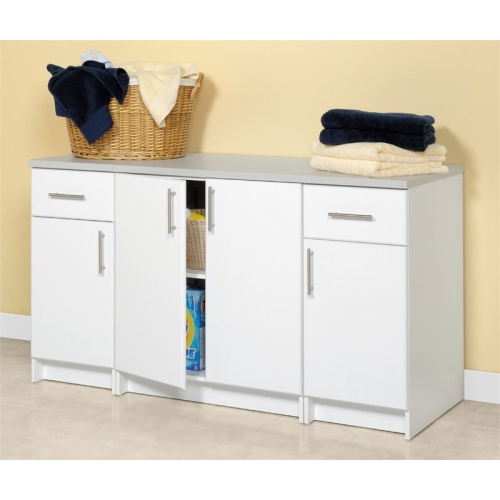 Wright Home Contemporary Wood Base Storage Cabinet in White