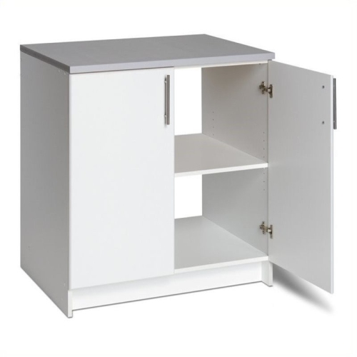 Wright Home Contemporary Wood Base Storage Cabinet in White