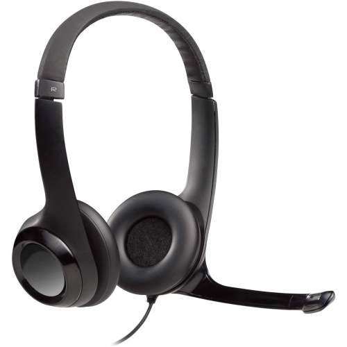 Logitech H390 USB Headset with Noise-Canceling Microphone - Black