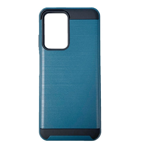 TopSave Blushed Texture PC + TPU Coque Rigide et Robuste pour Samsung Galaxy A03s Version US 165 mm et Version CAN/US 166 mm, Bleu Marine